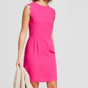 A new day pink scallop dress - worn once size M